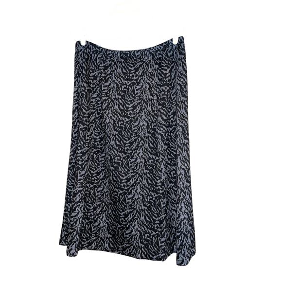 Christopher & Banks Zebra Print Pull-on Midi Skirt size 16 - Picture 1 of 7